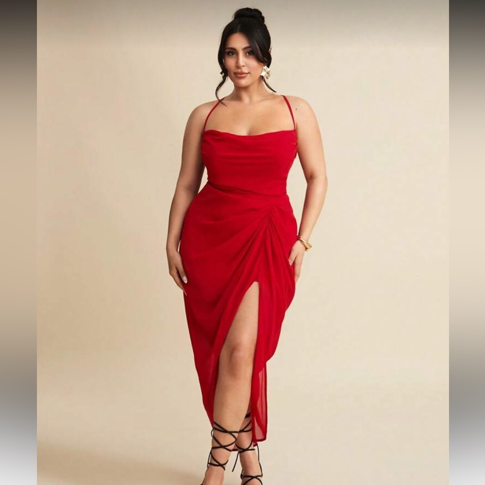 Elegant Red Evening Dress
